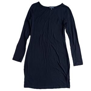 Lulus Long Sleeve Dress Womens Medium Black Bodycon Little Black Dress LBD EUC